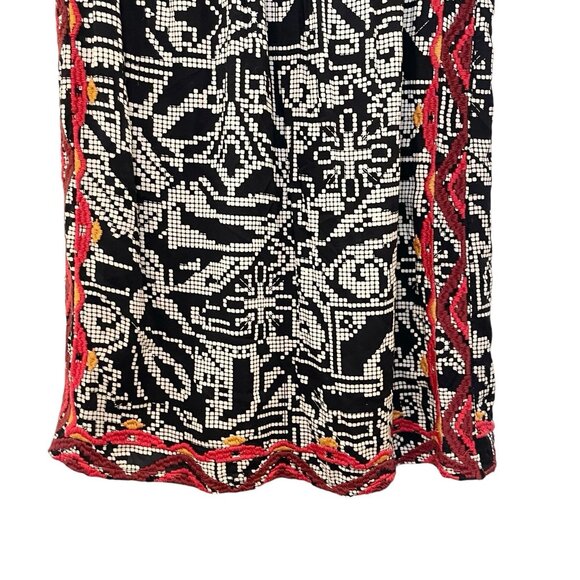 Anthropologie Floreat‎ Abelia Dress S Beaded Crochet Embroidered Fringed Boho - Picture 5 of 8